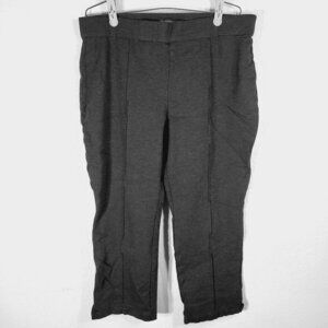 Christian Siriano Womens Ponte Pants Charcoal Gray XXL  38x25